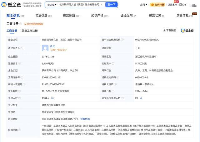 中年男人的“泡泡瑪特” 銅師傅再度遞表，23家分公司布局工藝美術品賽道
